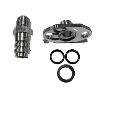 MDC Diesel Cummins 5.9l and 6.7l -10 AN Turbo Oil Drain Fittings