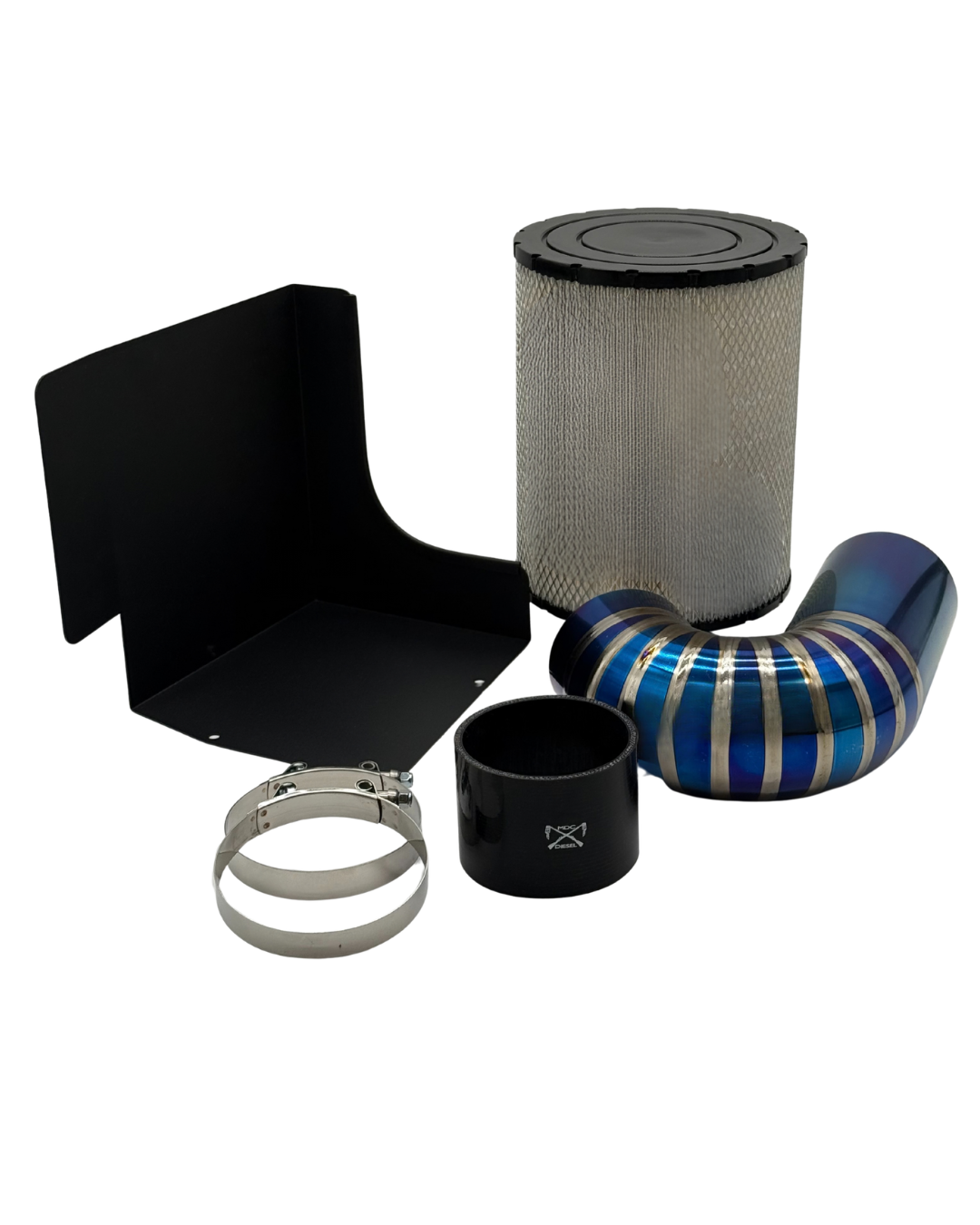 MDC Diesel Titanium Cold Air Intake Kit 1994-2002 2nd Gen Cummins 5.9L